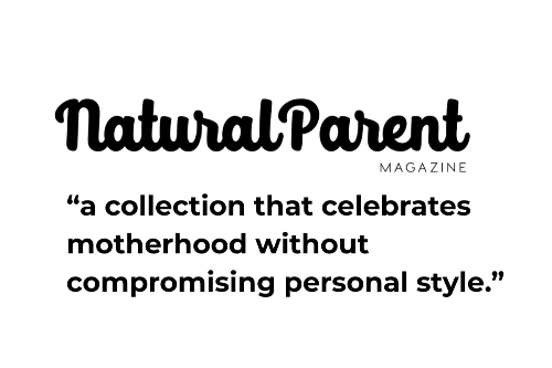 Logo and tagline of 'Natural Parent Magazine' on a white background