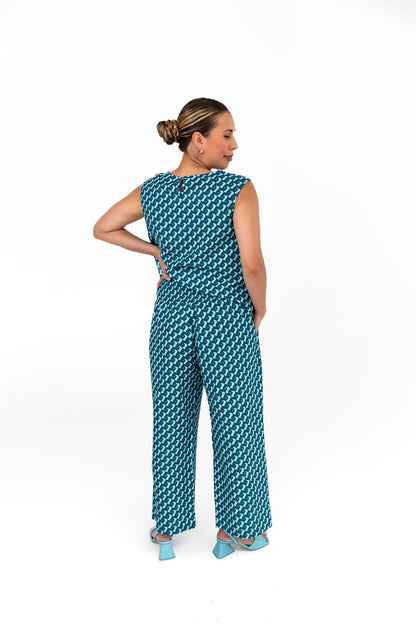 The Archie Top - Turquoise