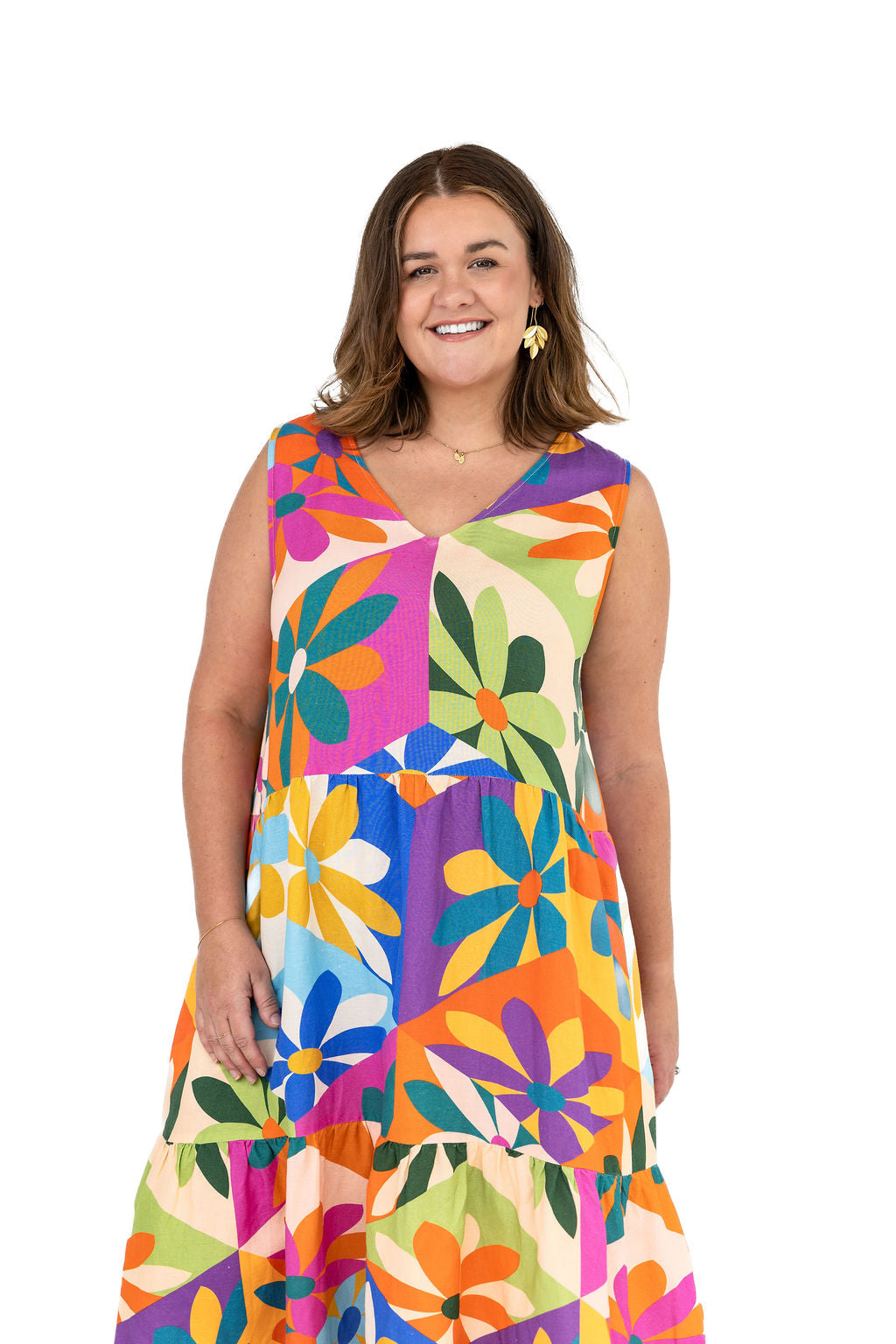 The Harper Dress - Geometric