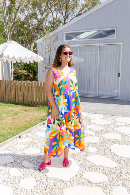 The Harper Dress - Geometric