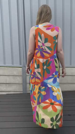 The Harper Dress - Geometric